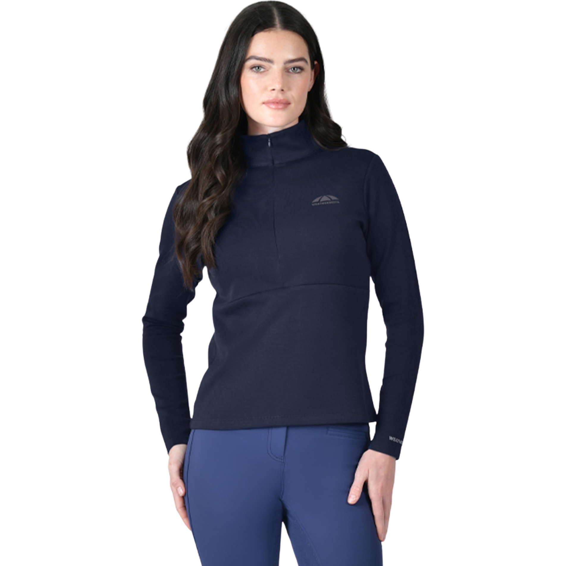 2025 Weatherbeeta Womens Copper 1/2 Zip Long Sleeve Mid-Layer 1028842 - Navy